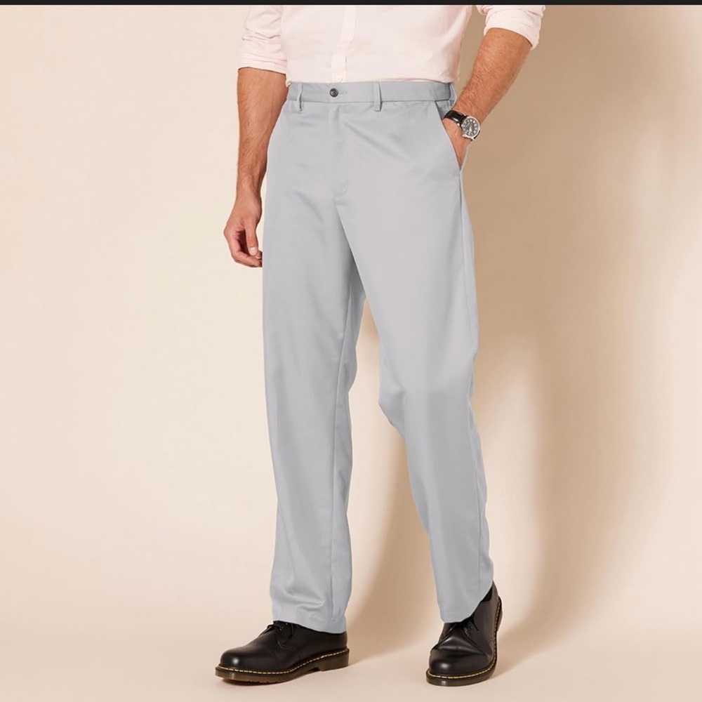 Towncraft Men's Light Gray Chinos